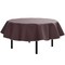 Exquisite Vinyl Tablecloth – 70" Round – Pack of 1 – Round Plastic Table Cover with Flannel Backing – Reusable & Waterproof Tablecloth for Parties and Events